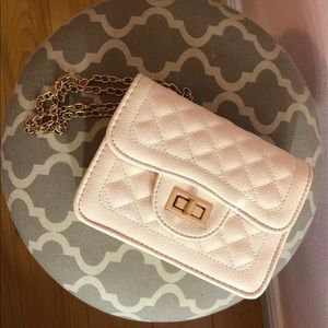 Ivory quilted crossbody
